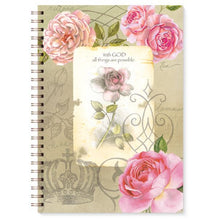 Load image into Gallery viewer, With God Roses Wired Journal
