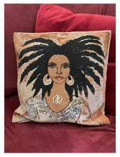 Load image into Gallery viewer, Nubian Queen Woven Cushion Cover
