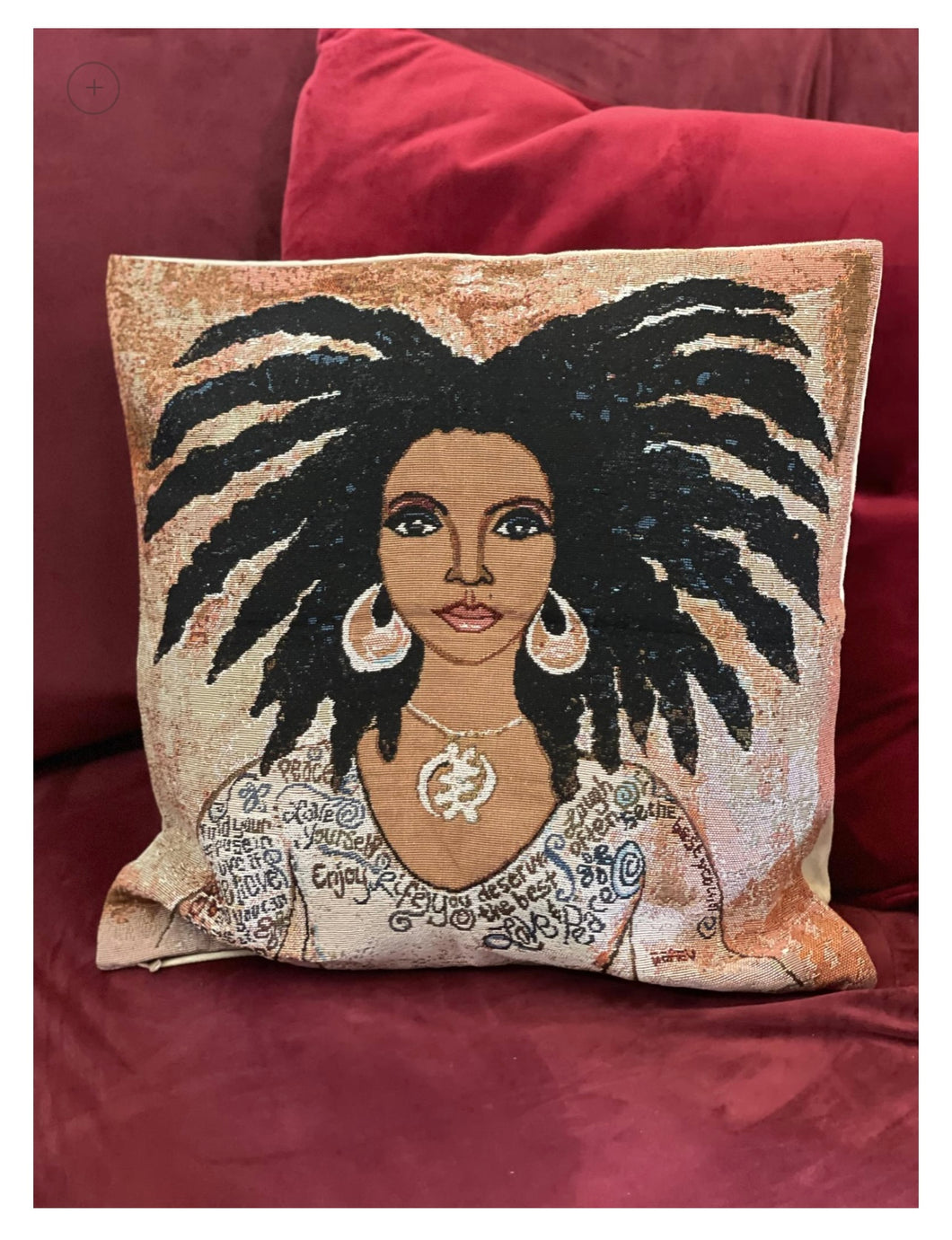 Nubian Queen Woven Cushion Cover