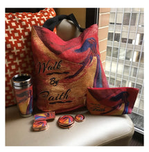 Load image into Gallery viewer, Walk By Faith Woven Tote
