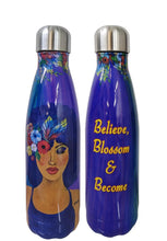 Load image into Gallery viewer, Believe, Blossom &amp; Become Stainless Steel Bottle
