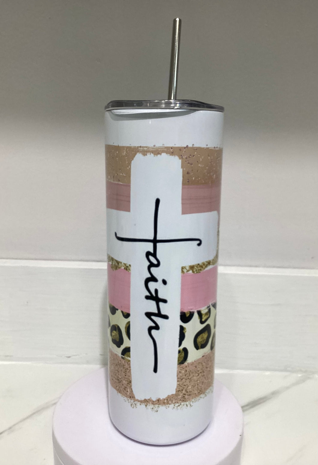 Faith Pink Tumbler