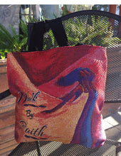 Load image into Gallery viewer, Walk By Faith Woven Tote
