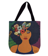 Load image into Gallery viewer, Believe, Blossom &amp; Become Woven Tote
