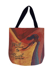 Load image into Gallery viewer, Walk By Faith Woven Tote
