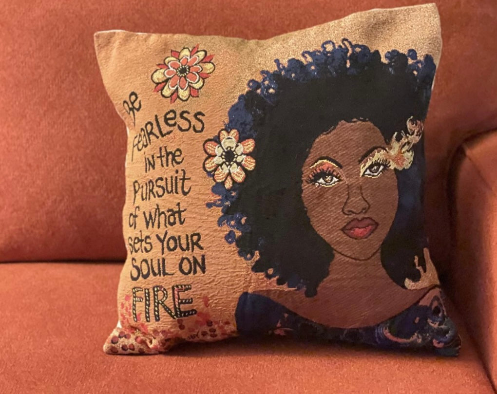 Soul on Fire Woven Cushion Cover