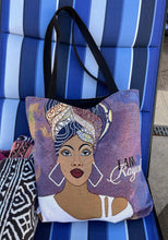 Load image into Gallery viewer, I Am Royal Woven Tote Bag
