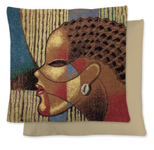 Load image into Gallery viewer, Composite Of A Woman Woven Cushion Covers
