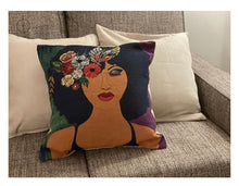 Load image into Gallery viewer, Believe, Blossom &amp; Become Woven Cushion Cover
