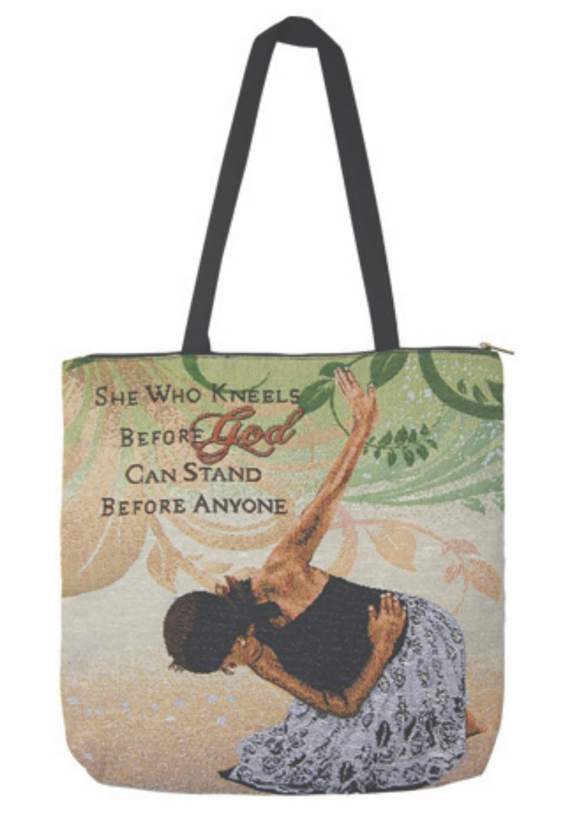 She Who Kneels Woven Tote