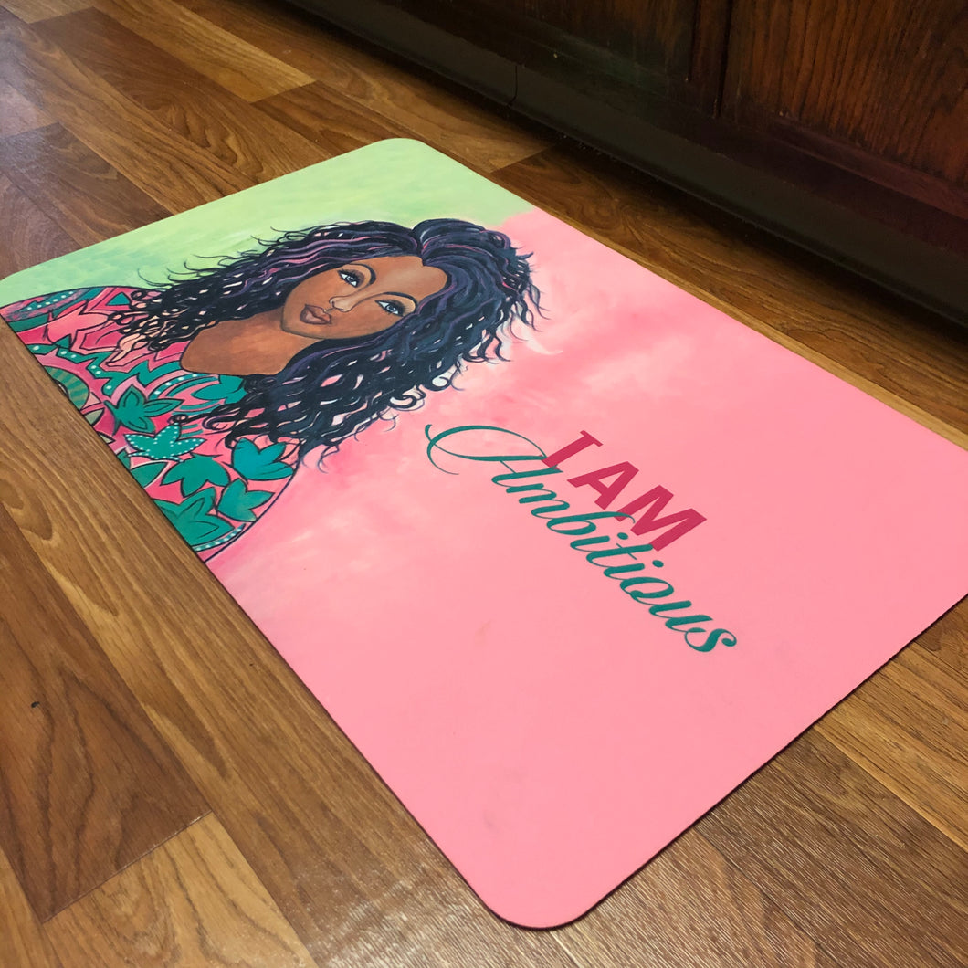 I AM AMBITIOUS INTERIOR FLOOR MAT